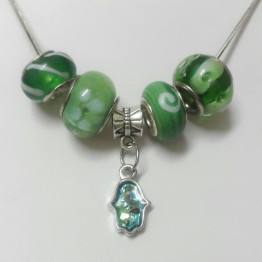 Pandora style Hamsa Bracelet 