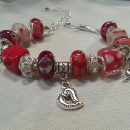 Pandora Style Hearts Bracelet