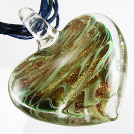 Murano Glass heart necklace