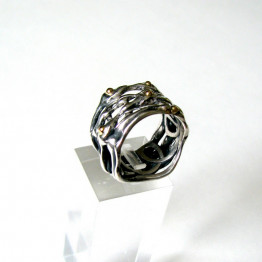 Unique 14K engagement ring