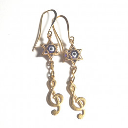 Star of David jewelry. evil eye jewelry for women