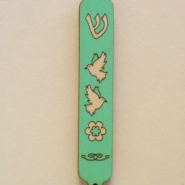Young at heart mezuzah case-doves/flower-The perfect new baby gift, a unique baby shower gift idea, or a special gift for the new parent_I,