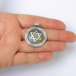  Star of David  silver Pendant 