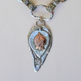  Pomegranate necklace Judaica jewelry Jewish jewelry Made in Israel Rosh Hashana
