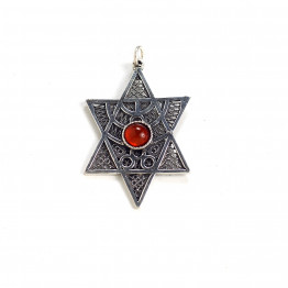 Sterling silver Star of David Pendant 