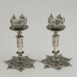 Stunning Silver Candlesticks, Candle Holders