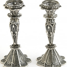 Sterling Silver Candlesticks/ Candle Holders for Candles or Oil Cups