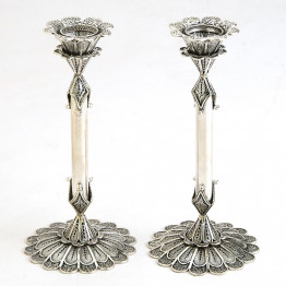 Sterling Silver Candlesticks/ Candle Holders