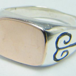 Impression Silver Ring 